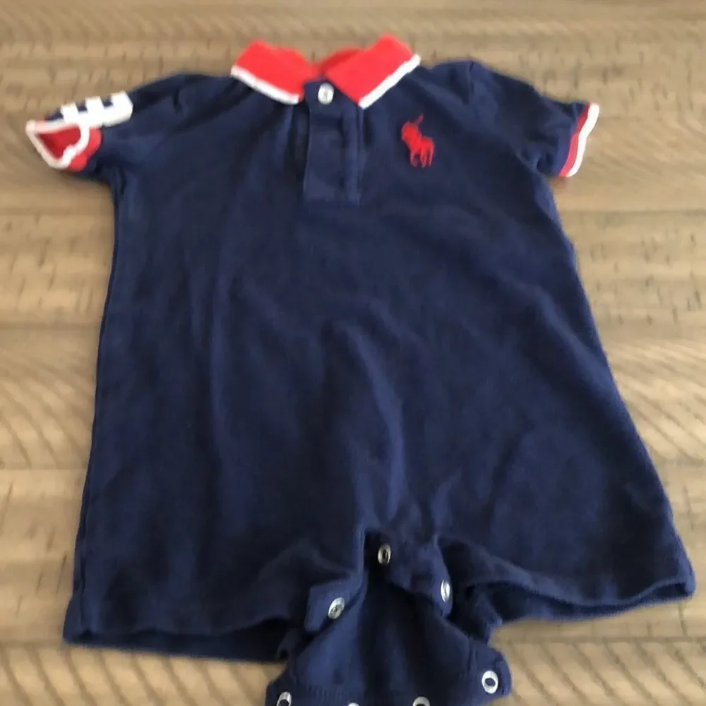 Ralph Lauren Unisex Nautical Vibe 💯 Cotton Onesie Number 3